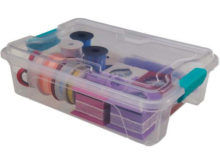 Organizador com Travas Translucida 72 usualutilidades 366 ORG. 10L TRANSL.