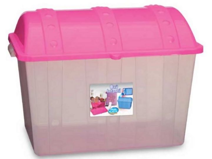 Baú 43L Transl. Infantil 1 usualutilidades TAMPA ROSA REF 51